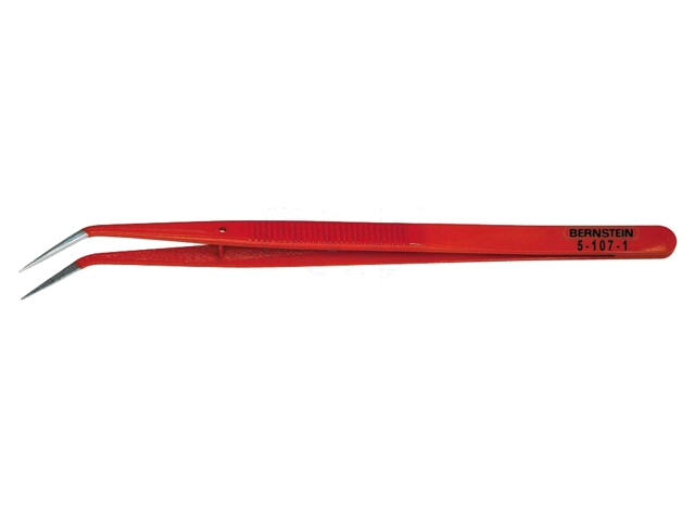 Pincet; 150mm; Bladen: gebogen; De vorm van de punt: scherp Pincet; 150mm; Bladen: gebogen; De vorm van de punt: scherp